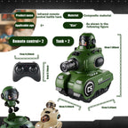 2-Pack RC Infrared Battle Tanks